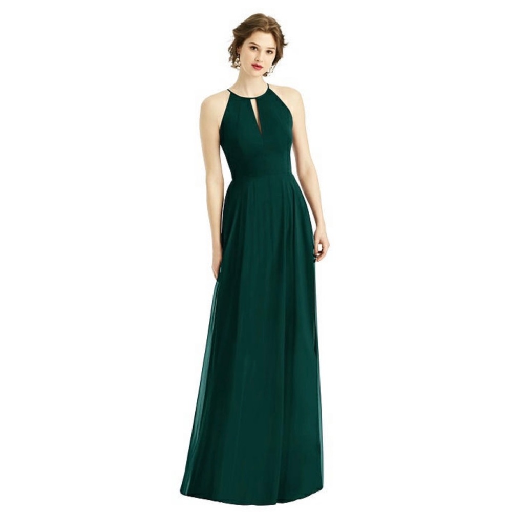 *After Six* Beautiful Emerald green floor length dress.
